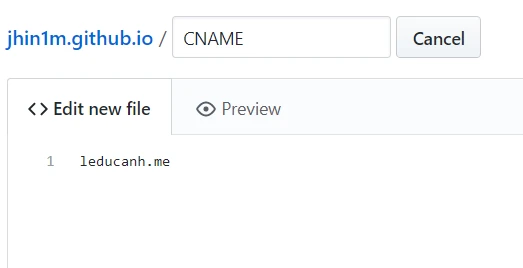Sử dụng tên miền tuỳ chỉnh cho blog Jekyll