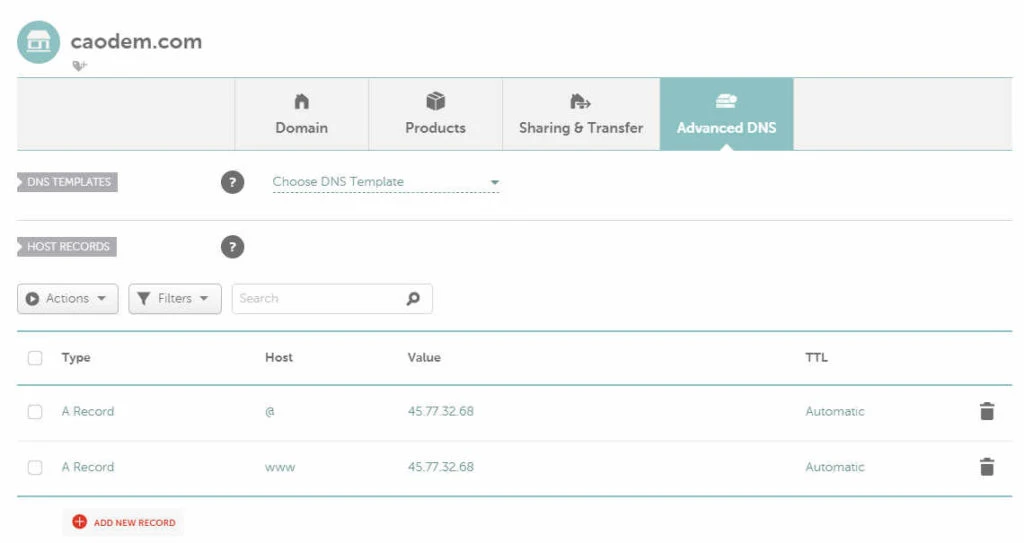 Cách trỏ tên miền về VPS chuẩn nhất