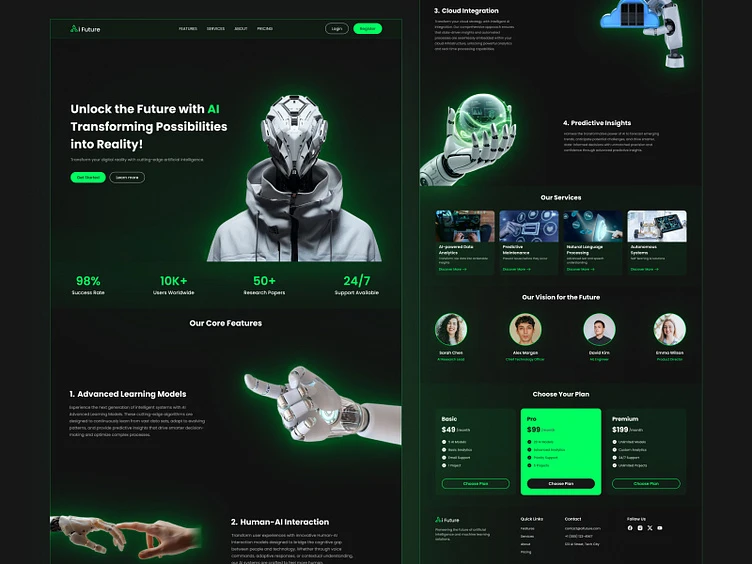 Prompt thiết kế landing page chuyên nghiệp với AI
