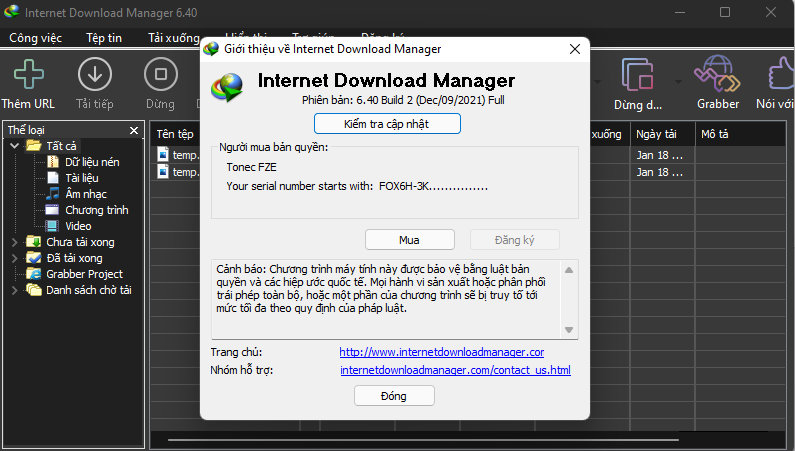 Download IDM phiên bản mới nhất miễn phí đã thuốc sẵn