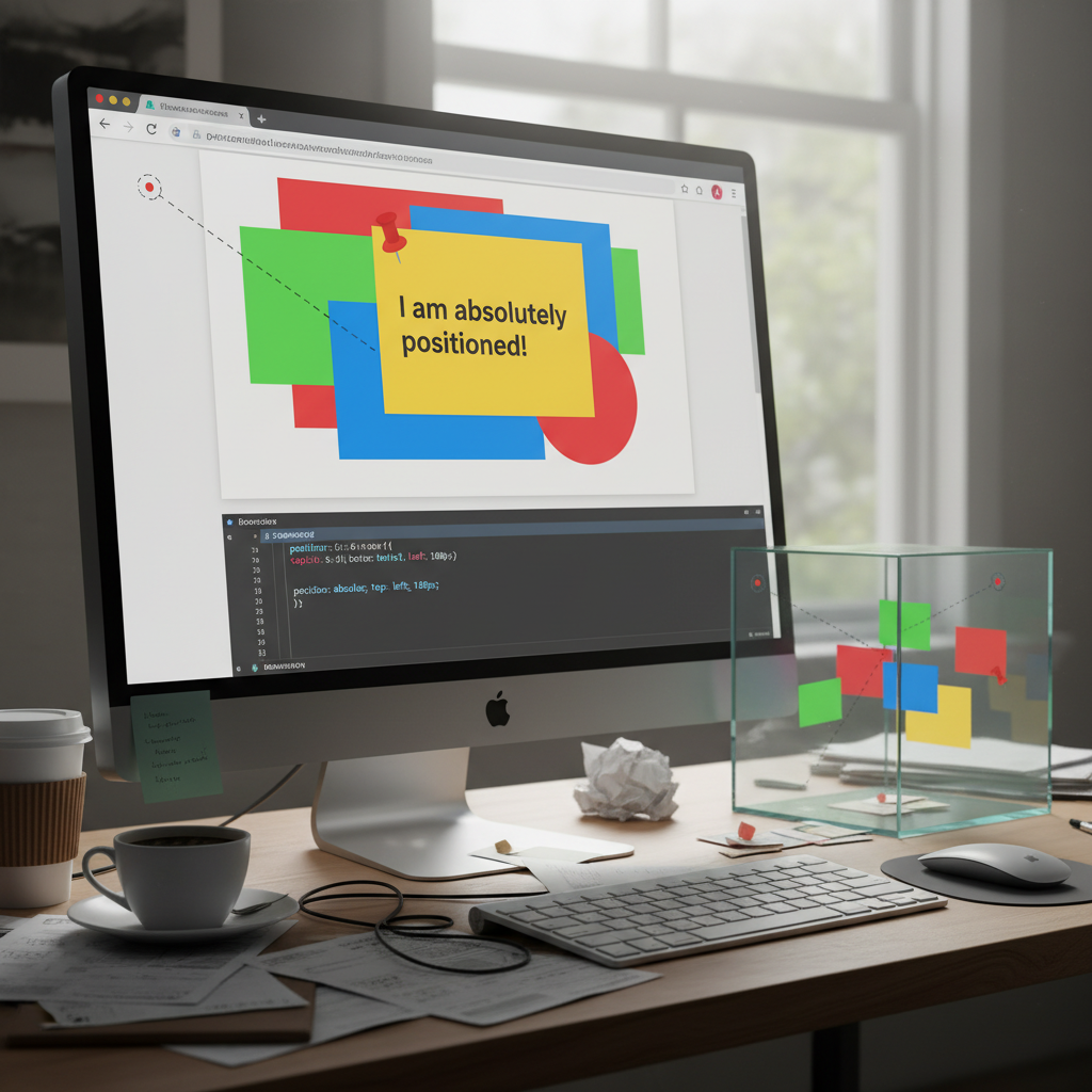 Ví dụ về absolute positioning