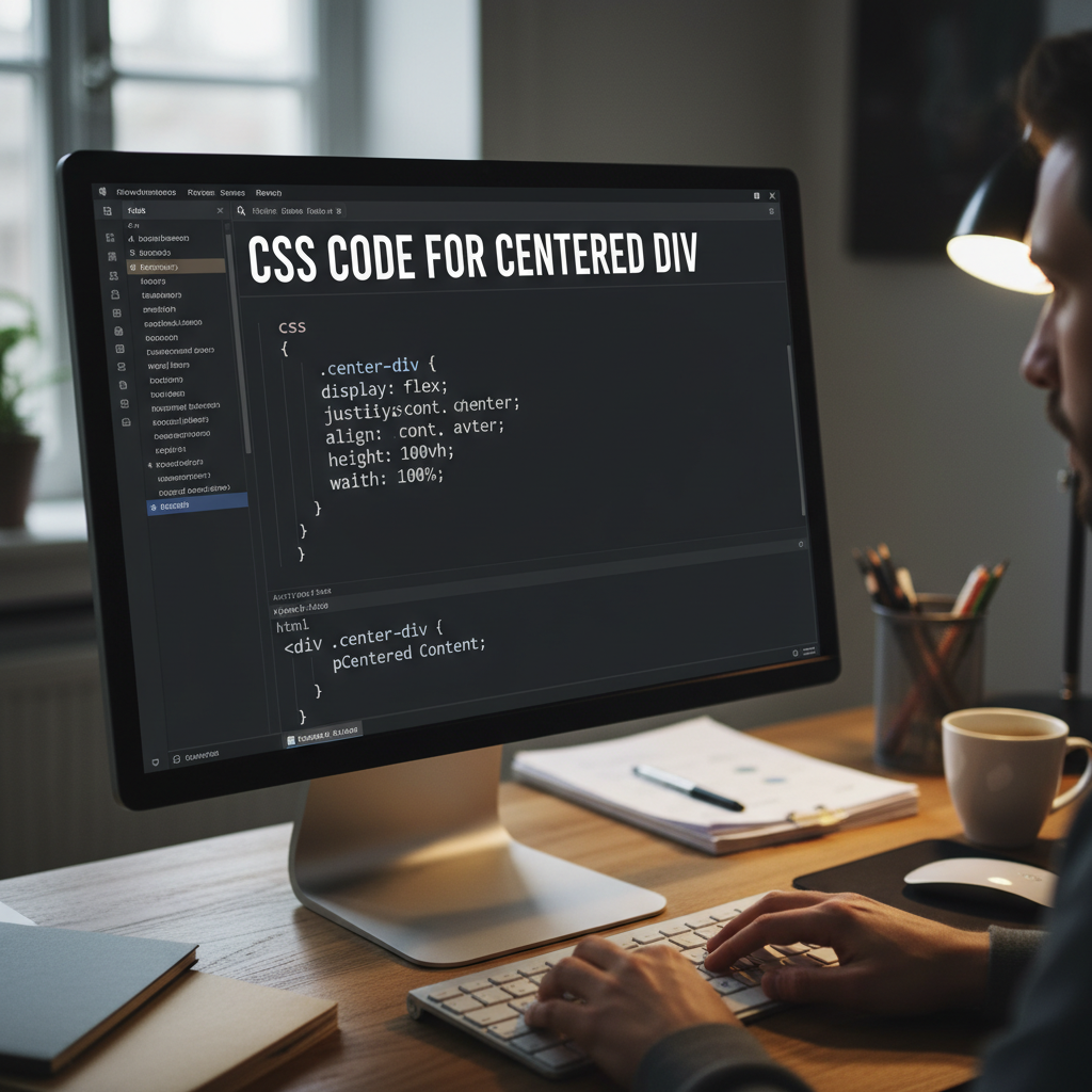 Ví dụ mã nguồn CSS căn giữa div