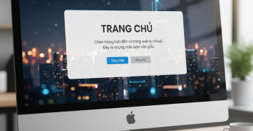 Giao diện trang web với div được căn giữa hoàn hảo