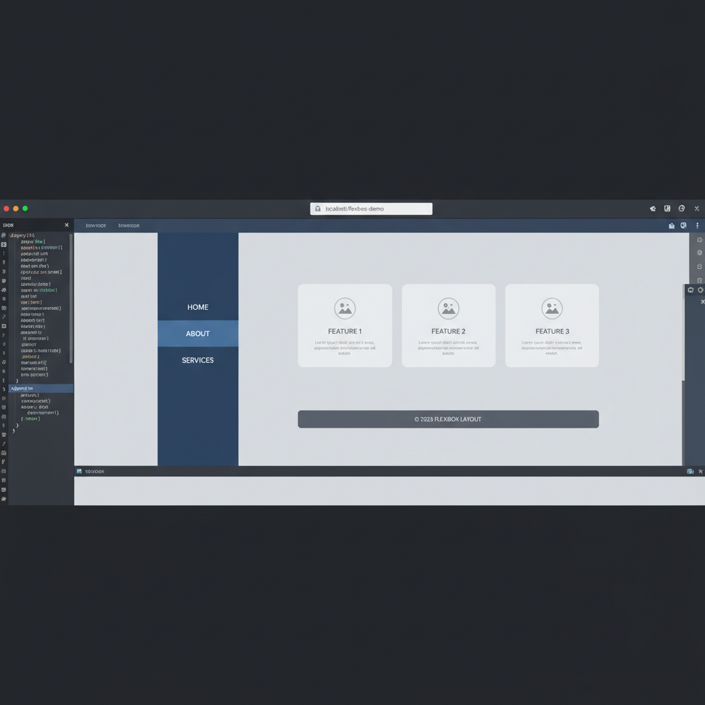 Layout đơn giản sử dụng CSS Flexbox