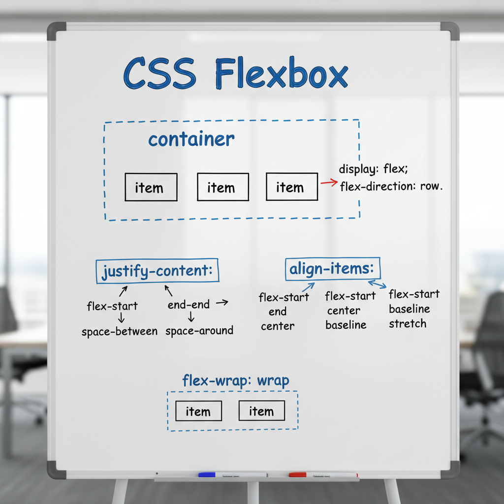 Các thuộc tính cơ bản khi sử dụng flexbox trong CSS