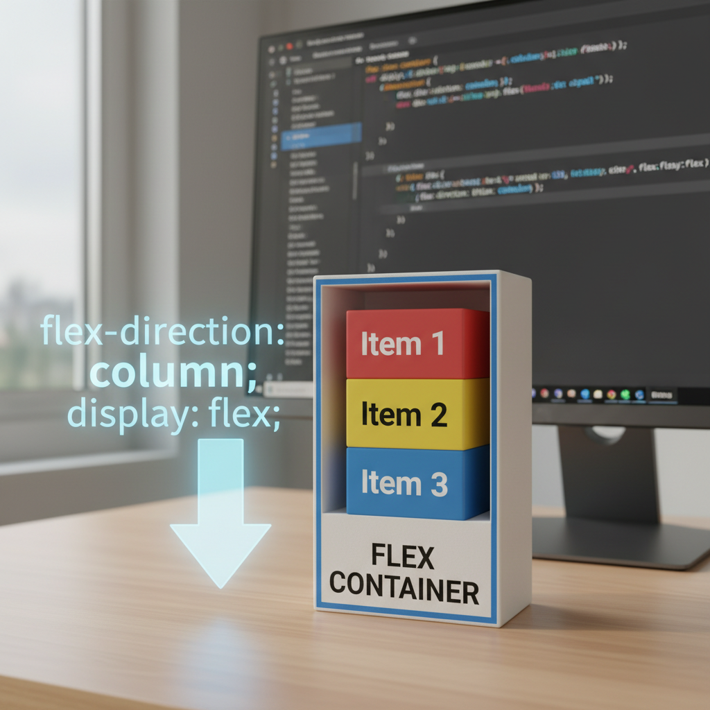Ví dụ về flexdirection column