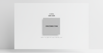Minh họa về căn giữa bằng flexbox