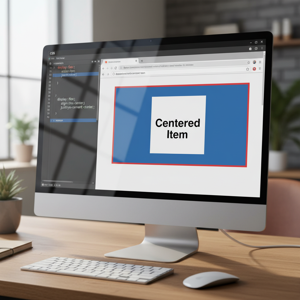 Căn giữa phần tử theo chiều dọc bằng flexbox