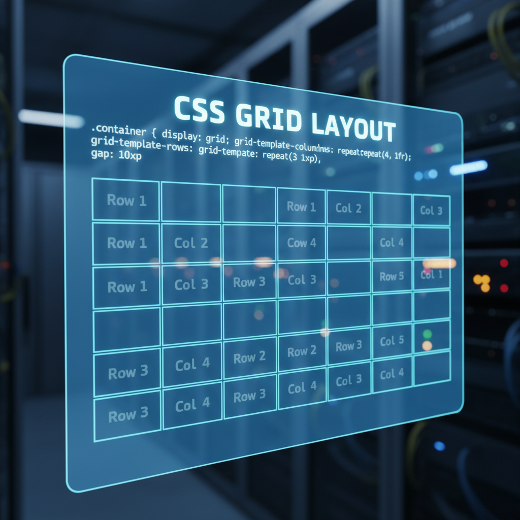 Cách định nghĩa hàng và cột trong CSS Grid