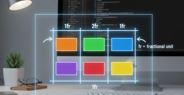 Bố cục CSS Grid với fr unit