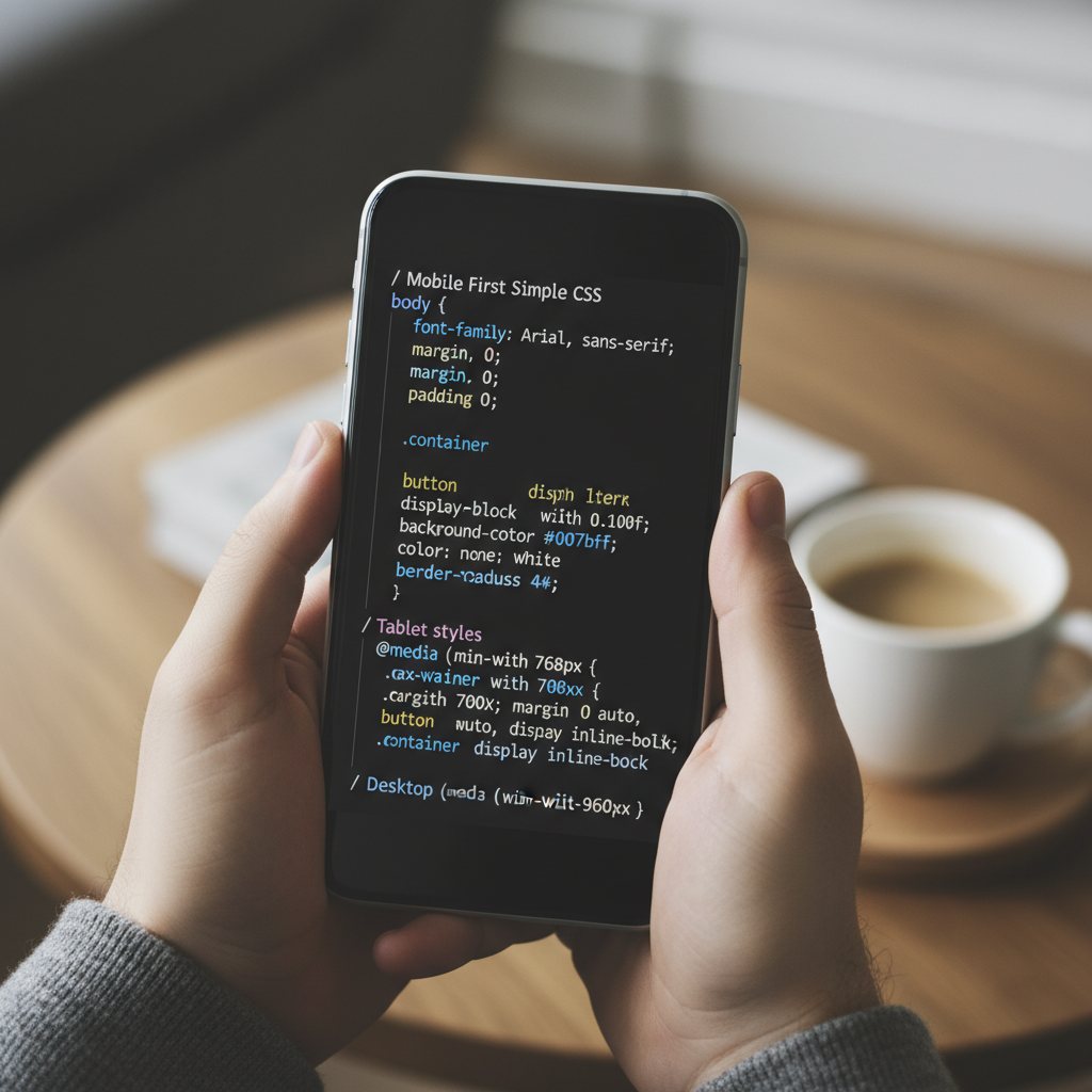 Ví dụ mã CSS Mobile First đơn giản
