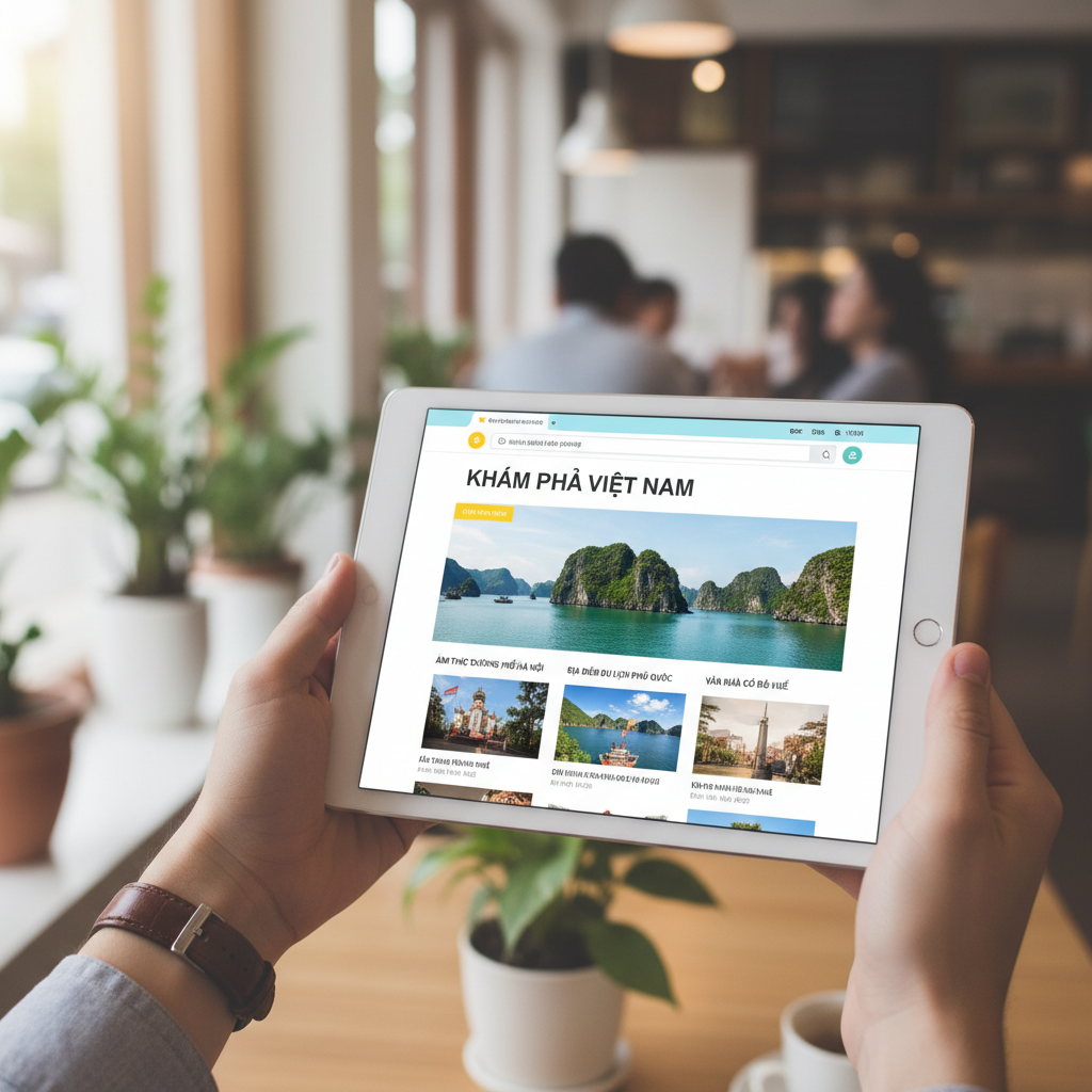 Hiển thị trang web trên máy tính bảng