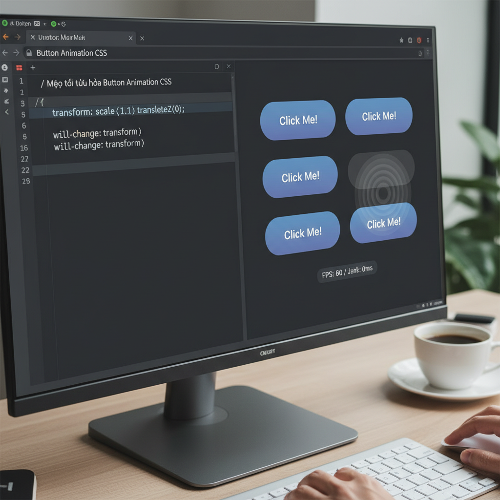 Mẹo tối ưu hóa button animation CSS