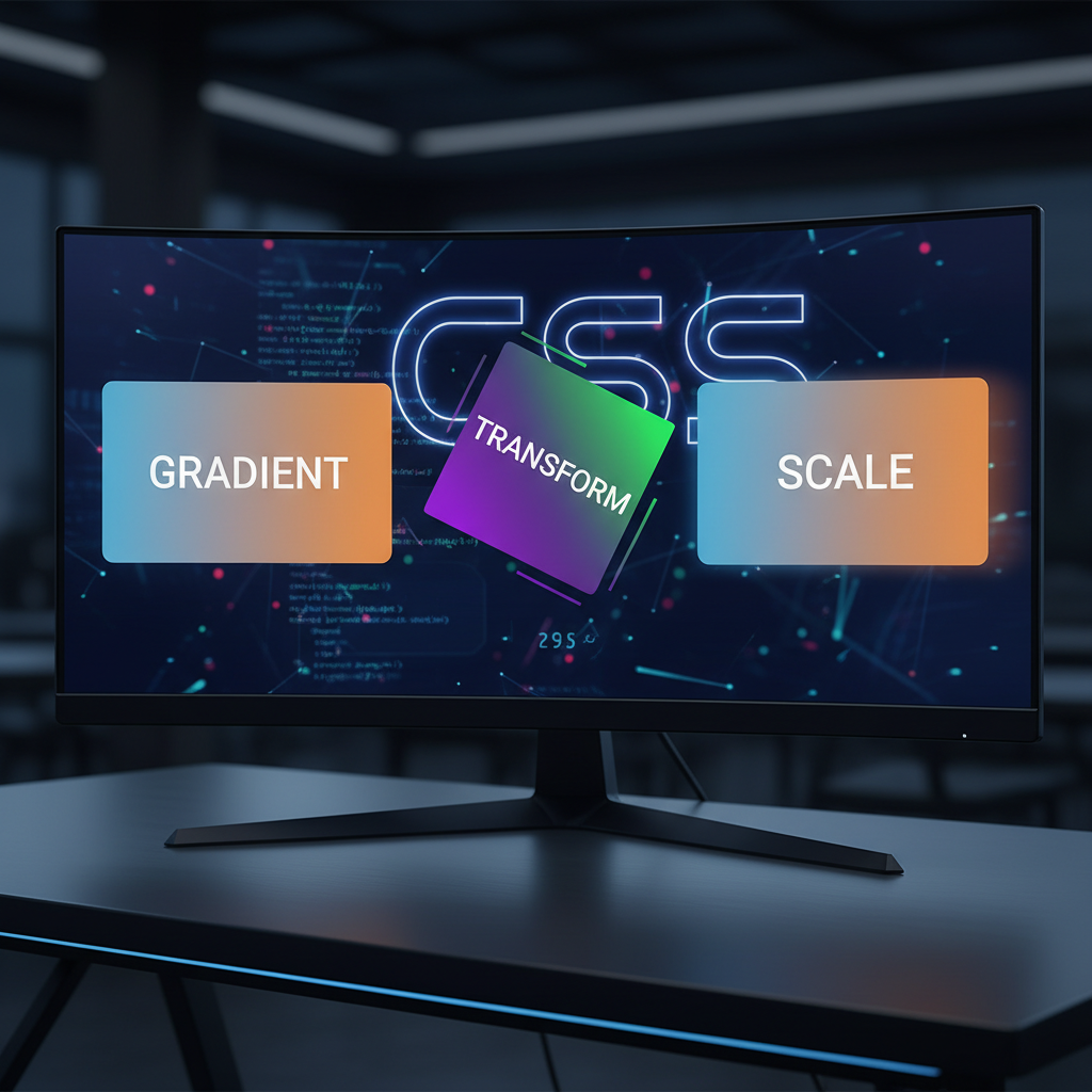 Kết hợp gradient animation với transform và scale trong CSS