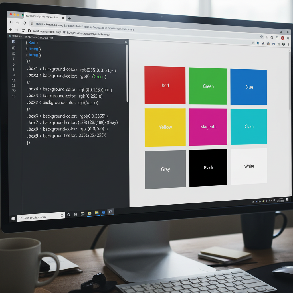 Cách viết mã màu RGB trong CSS