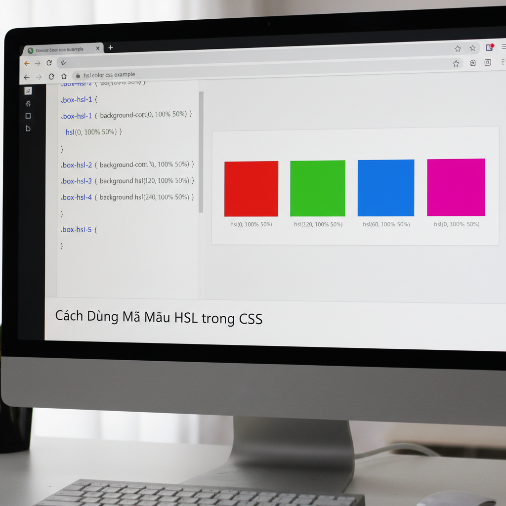 Cách viết mã màu HSL trong CSS