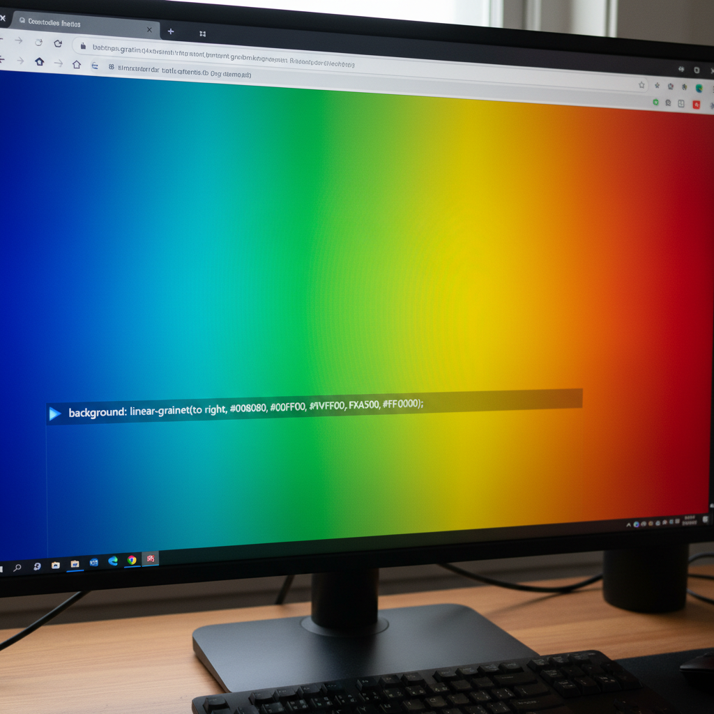 Lineargradient với nhiều màu sắc và định vị điểm màu