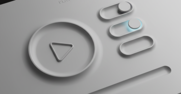 Mẫu thiết kế neumorphism với hiệu ứng nổi bật