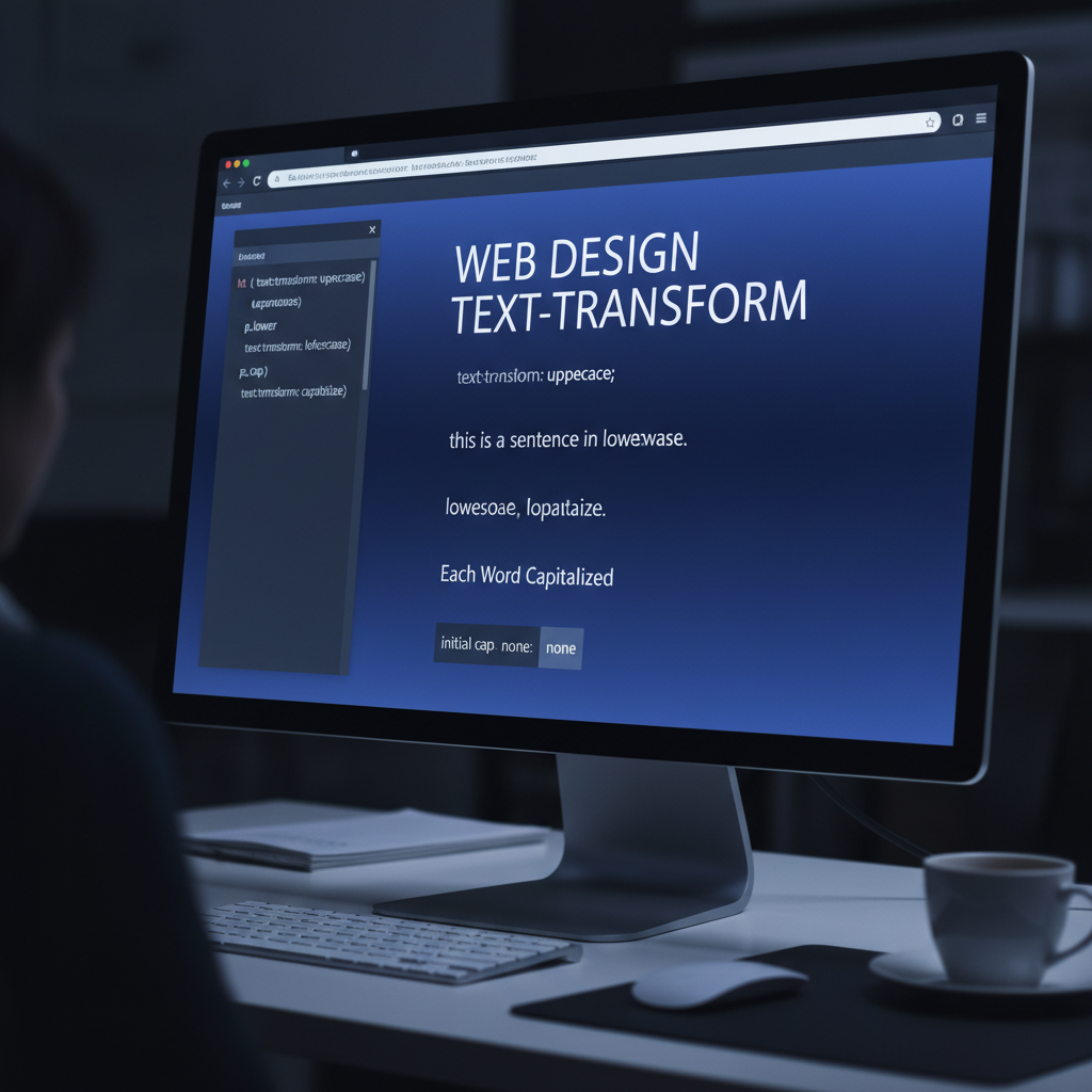 Sử dụng texttransform trong thiết kế web