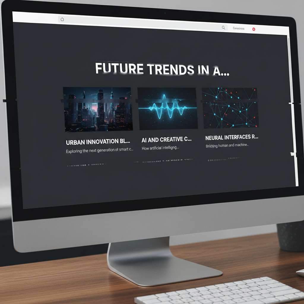 Giao diện trang web sử dụng kỹ thuật Truncate Text