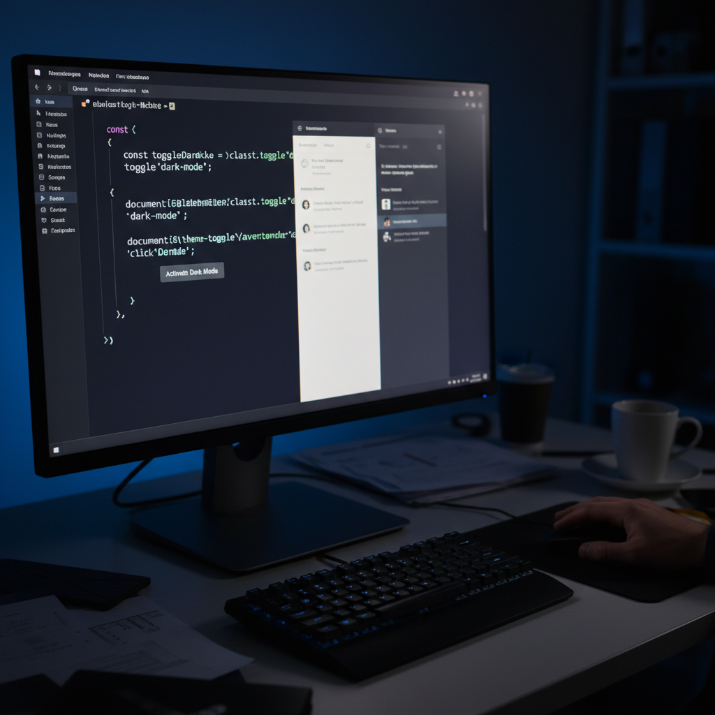 Sử dụng JavaScript để kích hoạt dark mode một cách linh hoạt