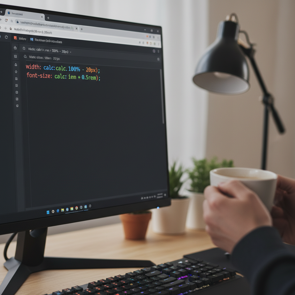 Ví dụ cú pháp calc trong CSS