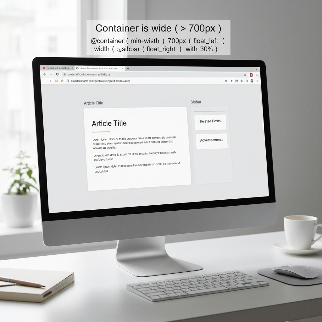 Ví dụ về cách sử dụng Container Query CSS