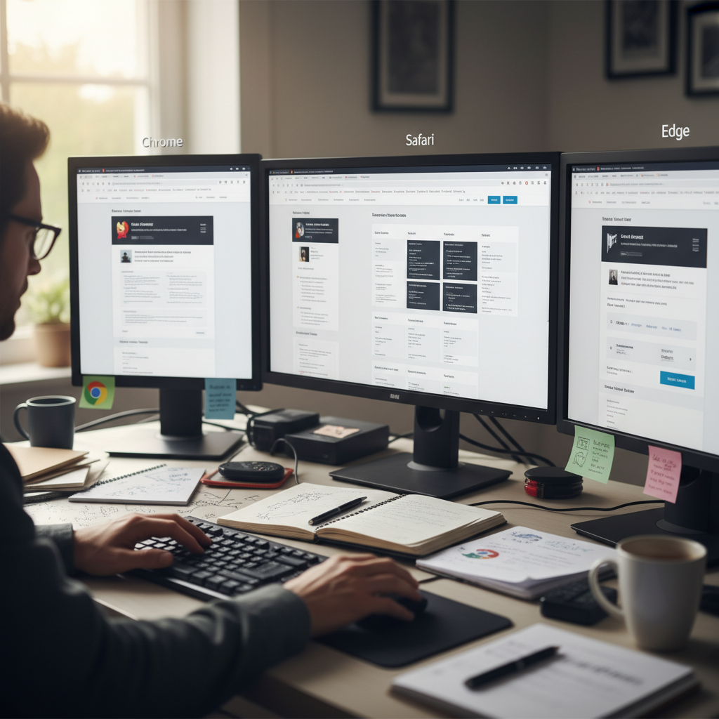 Kiểm thử CSS trên các trình duyệt khác nhau để đảm bảo tính tương thích