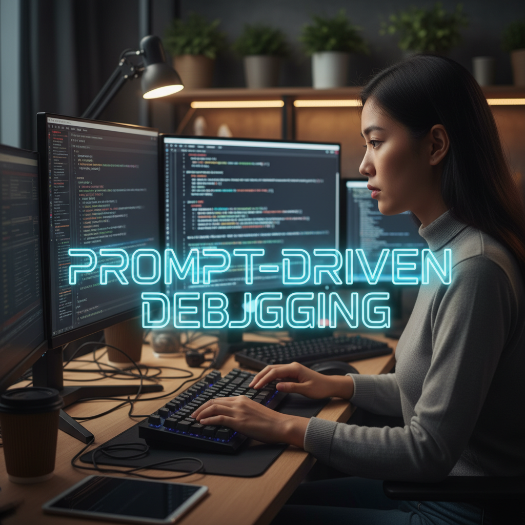 Lập trình viên sử dụng prompt để gỡ lỗi mã nguồn