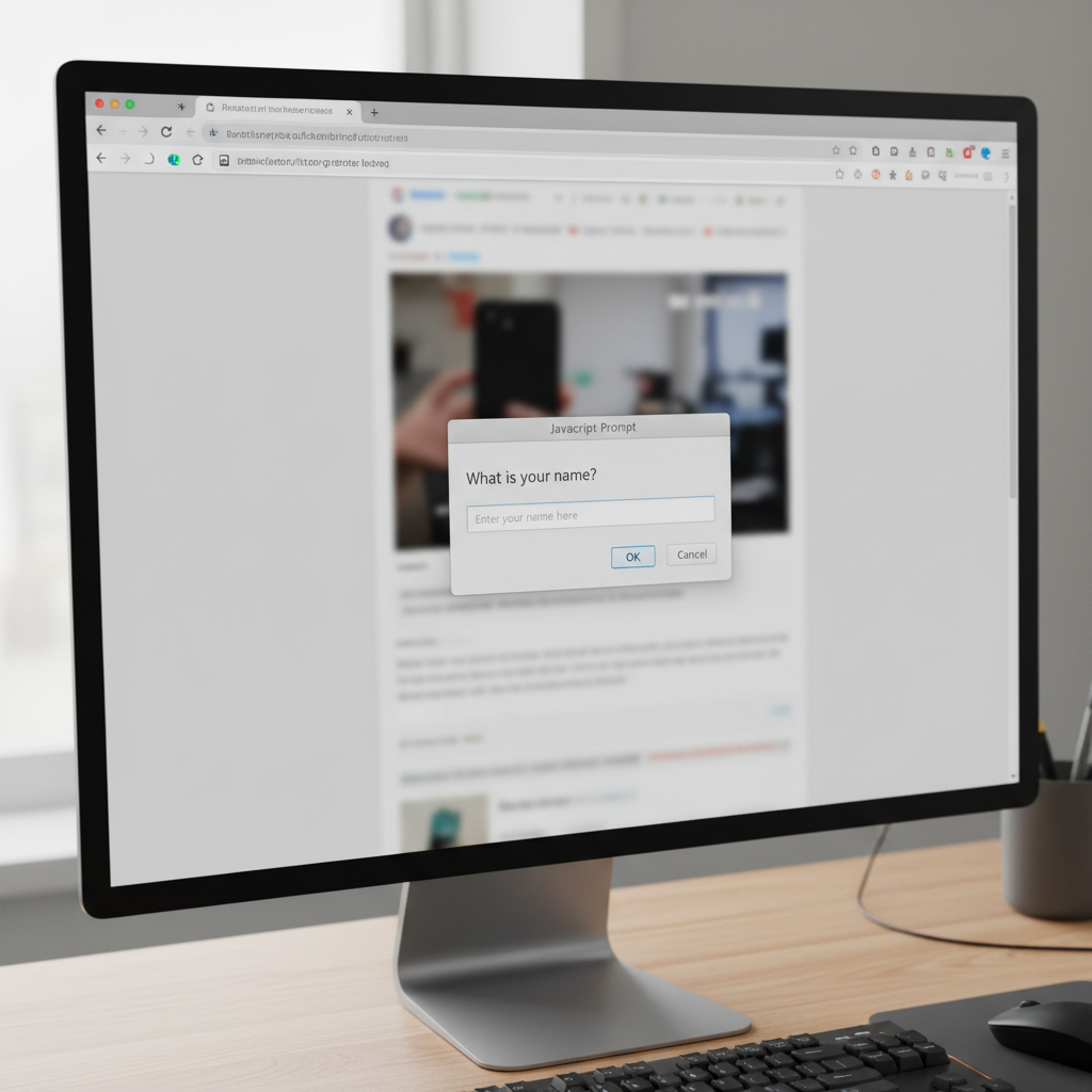 Hộp thoại prompt trong JavaScript