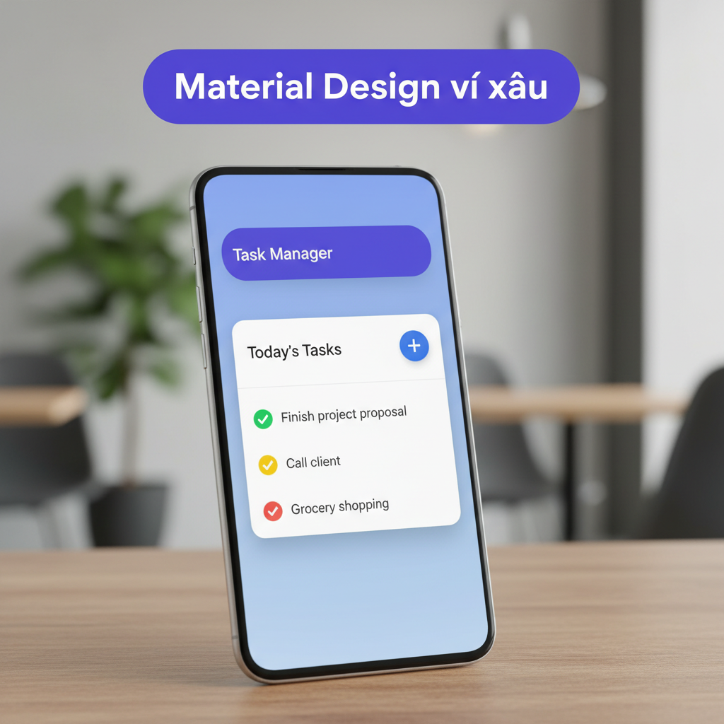 Ví dụ về một prompt theo phong cách Material Design