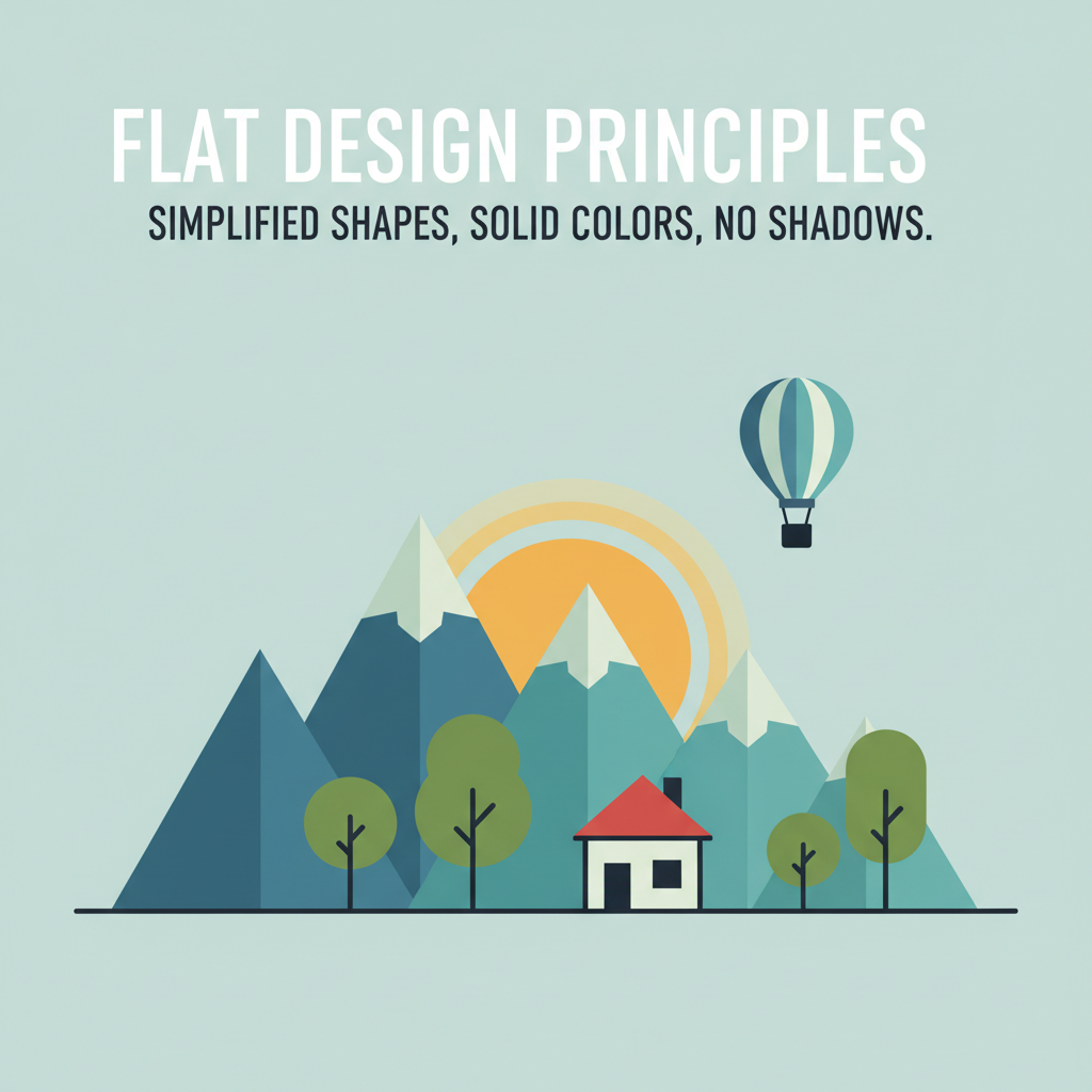 Ví dụ về những đặc điểm của flat design