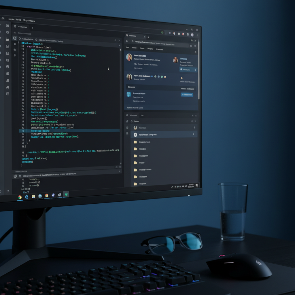 Giao diện dark mode trên máy tính mang lại trải nghiệm dễ chịu cho mắt