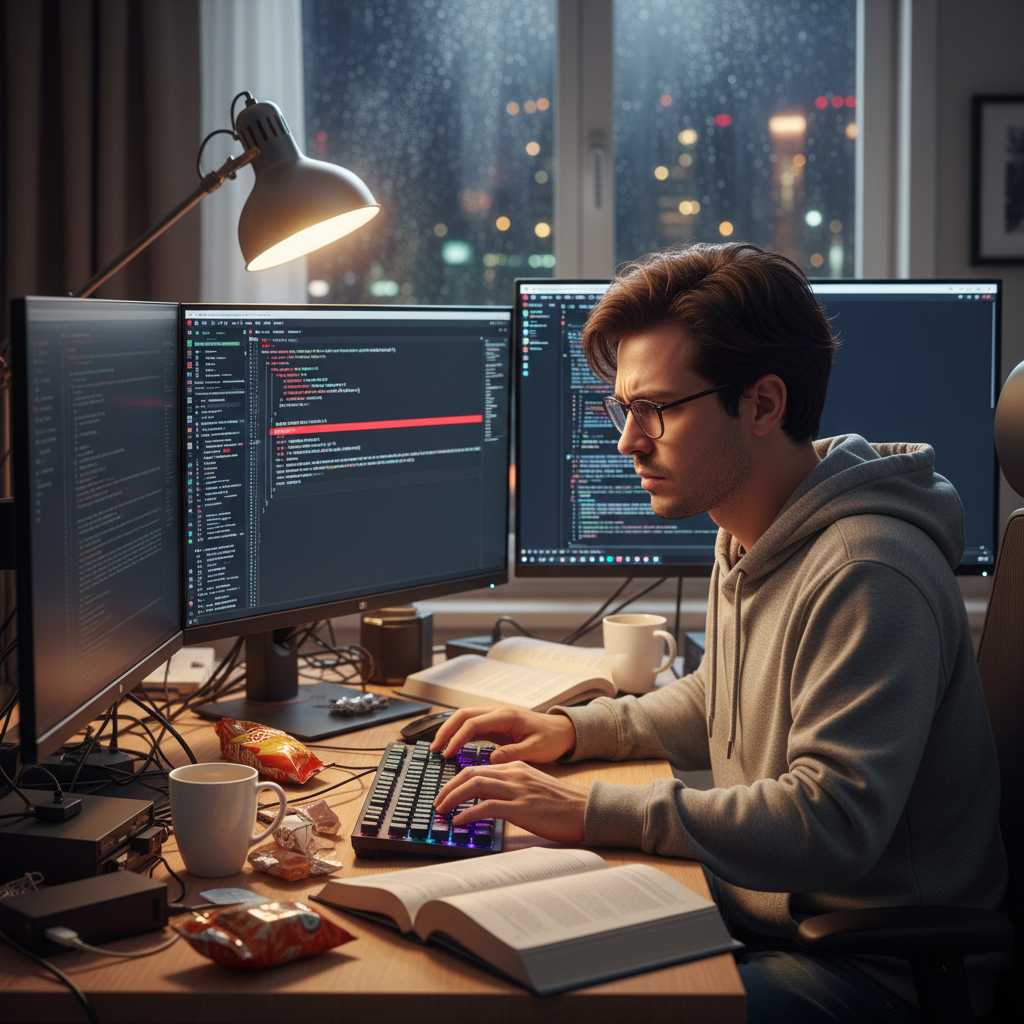 Lập trình viên đang sử dụng công cụ debug để phát hiện lỗi trong mã nguồn