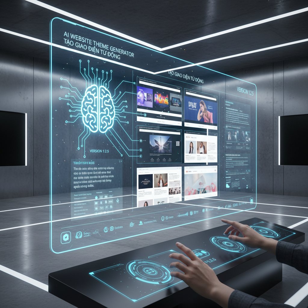 Trí tuệ nhân tạo hỗ trợ thiết kế theme website tối ưu hóa quy trình