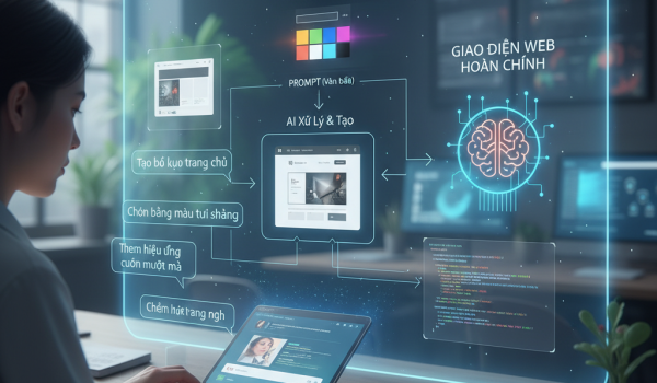 Tối ưu hóa quy trình thiết kế web bằng cách sử dụng prompt và AI